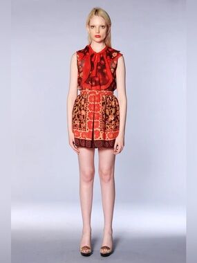 Anna Sui Floral-Print Sleeveless Midi Dress